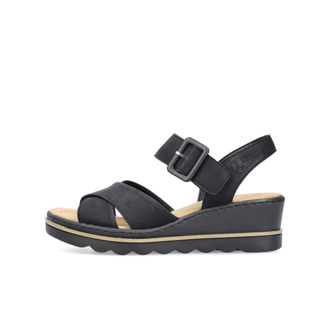 detail Dámské sandály Rieker 67463-00 černá