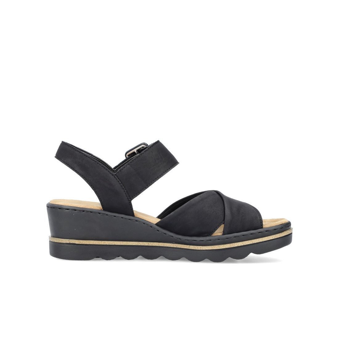 detail Dámské sandály Rieker 67463-00 černá