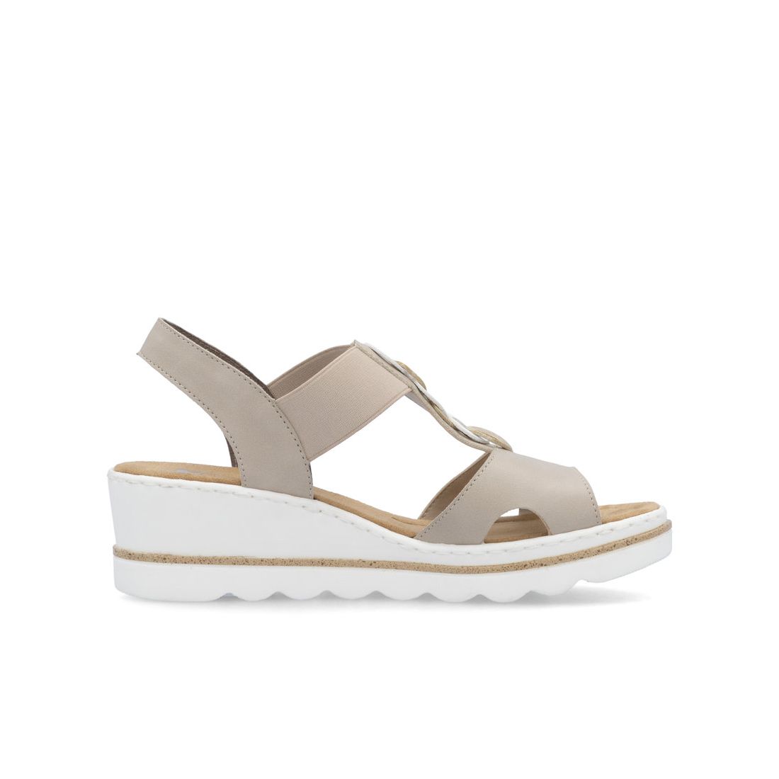 detail Dámské sandály Rieker 67498-62 béžová