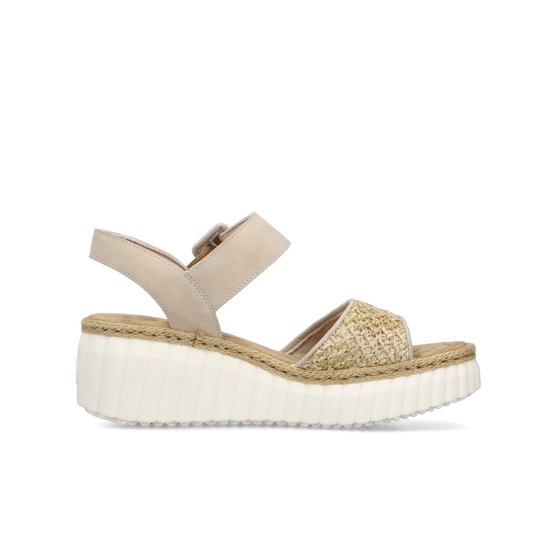 detail Dámské sandály Rieker 69176-62 béžová