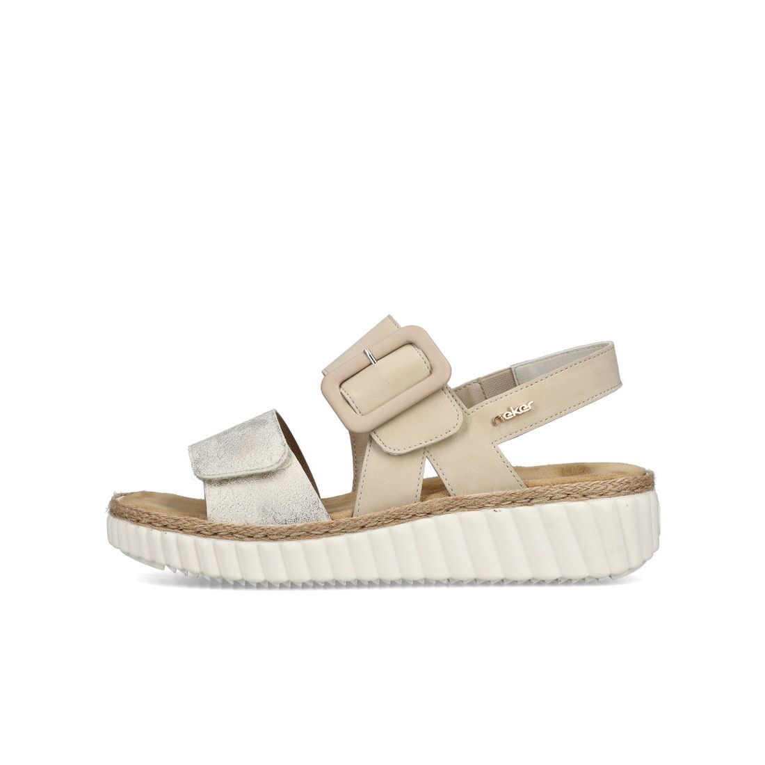 detail Dámské sandály Rieker 69260-60 béžová