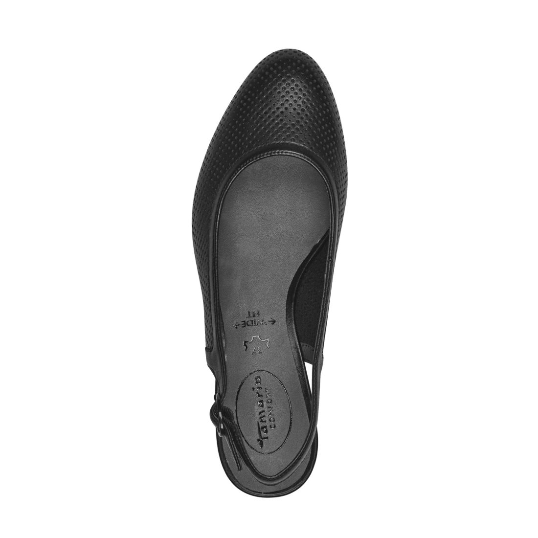 detail Dámské kožené lodičky Tamaris Comfort 89501-42 001 černá