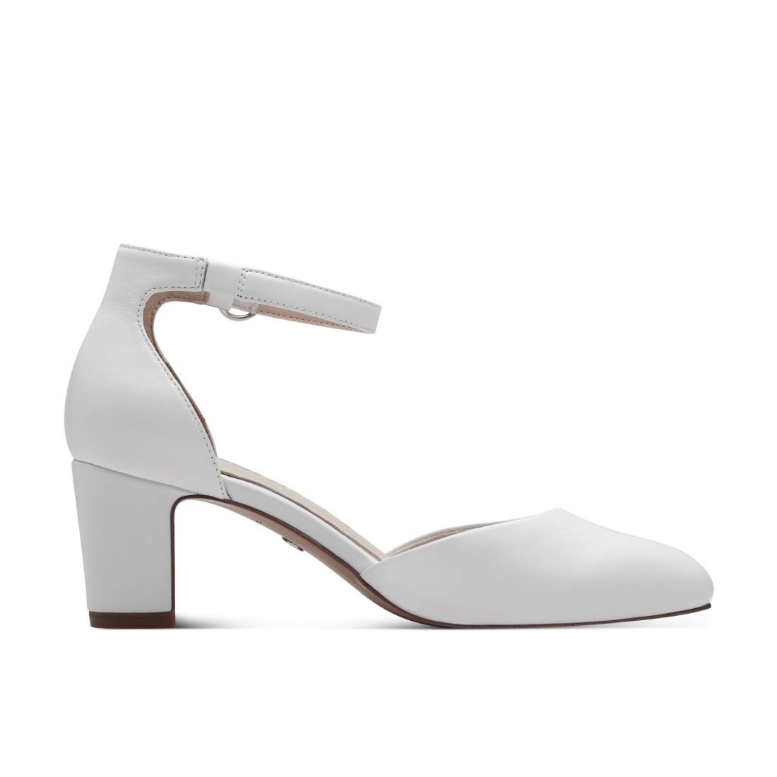 detail Dámské kožené lodičky Tamaris 22401-42 117 bílá