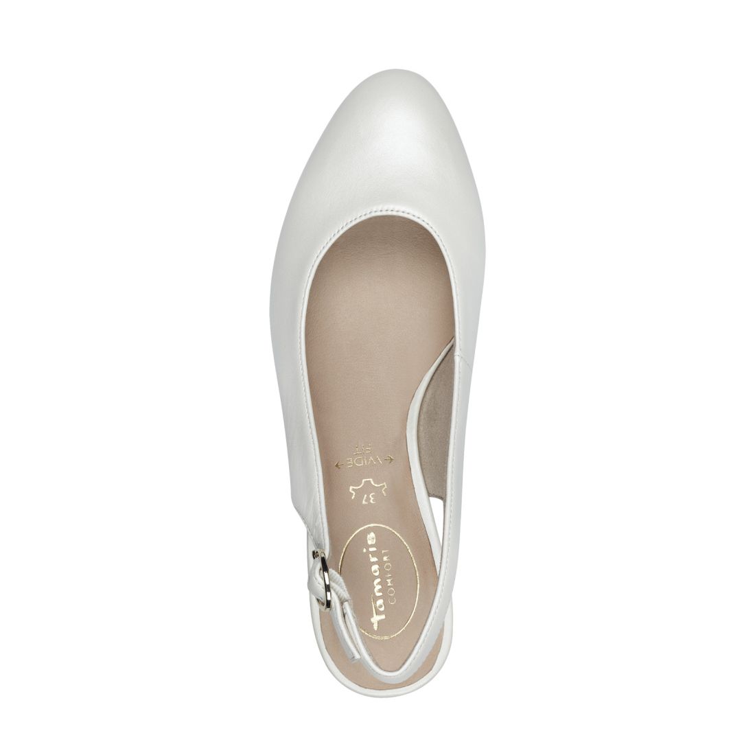 detail Dámské kožené lodičky Tamaris Comfort 89500-44 902 perleťová