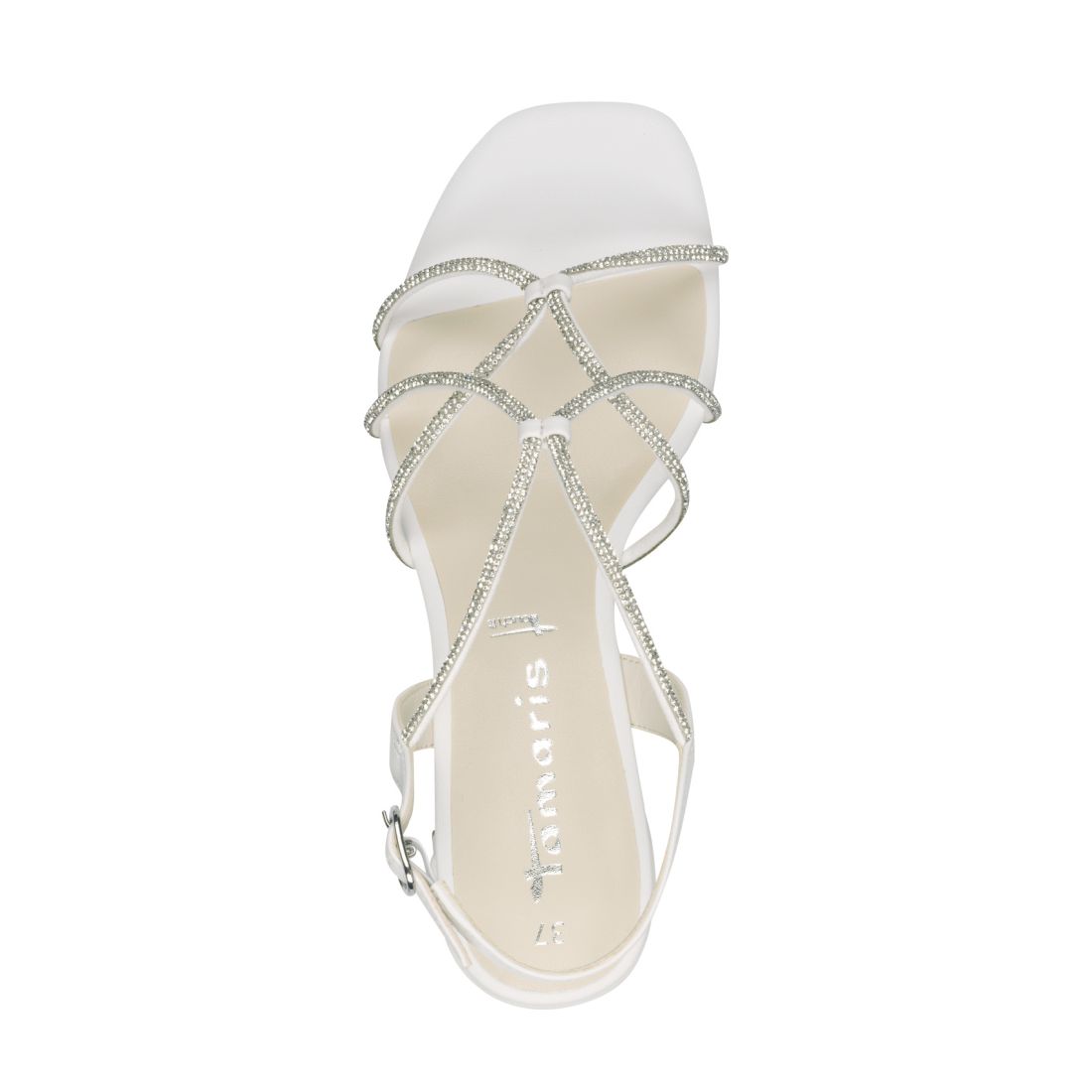 detail Dámské sandály Tamaris 28236-42 100 bílá