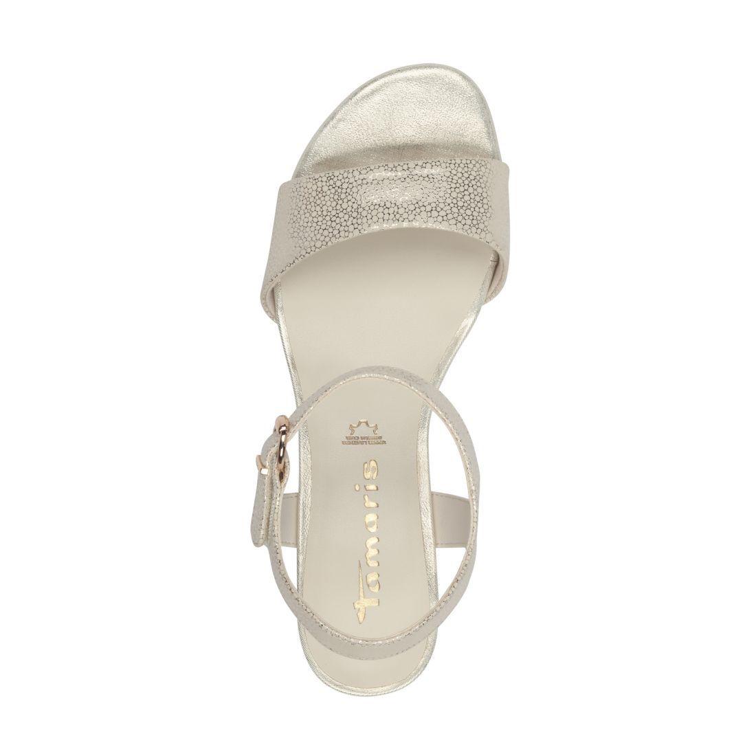 detail Dámské kožené sandály Tamaris 28250-42 968 zlatá