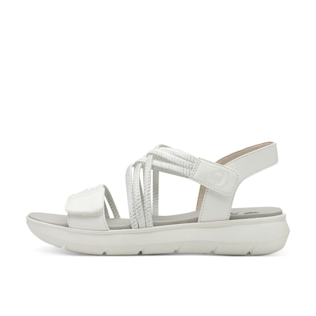 detail Dámské sandály Jana 28766-42 191 bílá/stříbrná