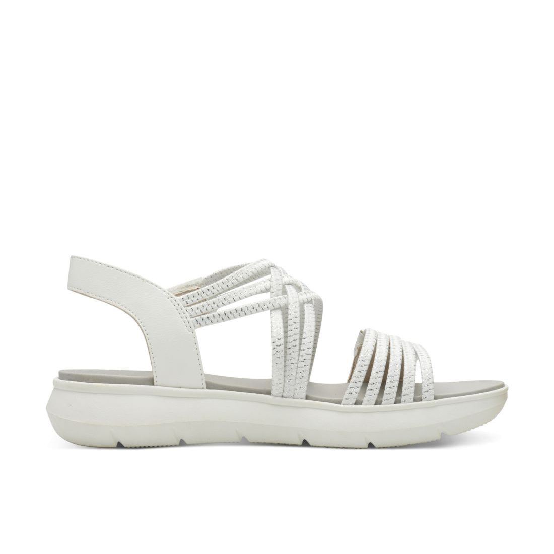 detail Dámské sandály Jana 28766-42 191 bílá/stříbrná