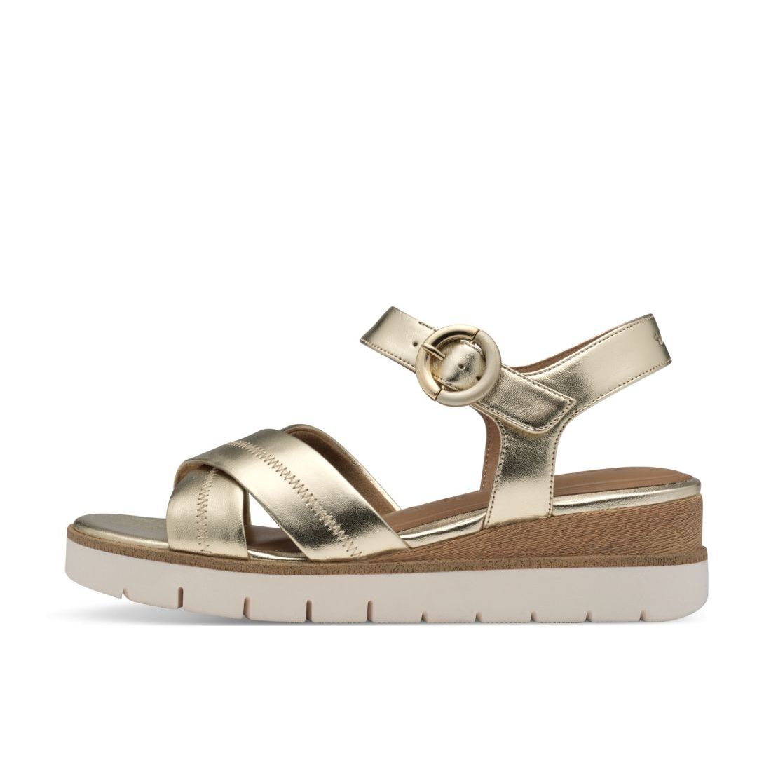 detail Dámské kožené sandály Tamaris 28202-42 933 zlatá