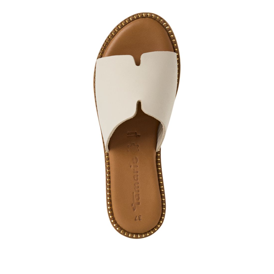 detail Dámské kožené nazouváky Tamaris 27135-42 418 béžová