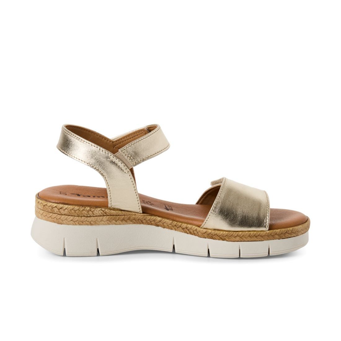 detail Dámské kožené sandály Tamaris 28220-44 965 zlatá