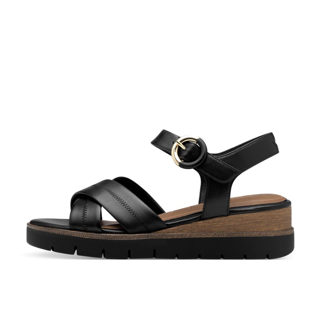 detail Dámské kožené sandály Tamaris 28202-42 003 černá