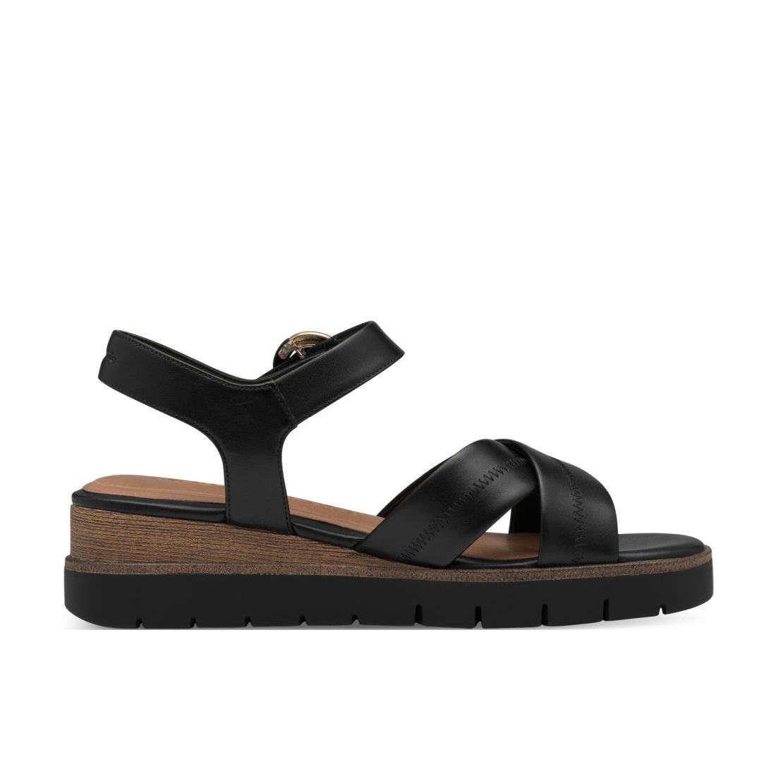 detail Dámské kožené sandály Tamaris 28202-42 003 černá