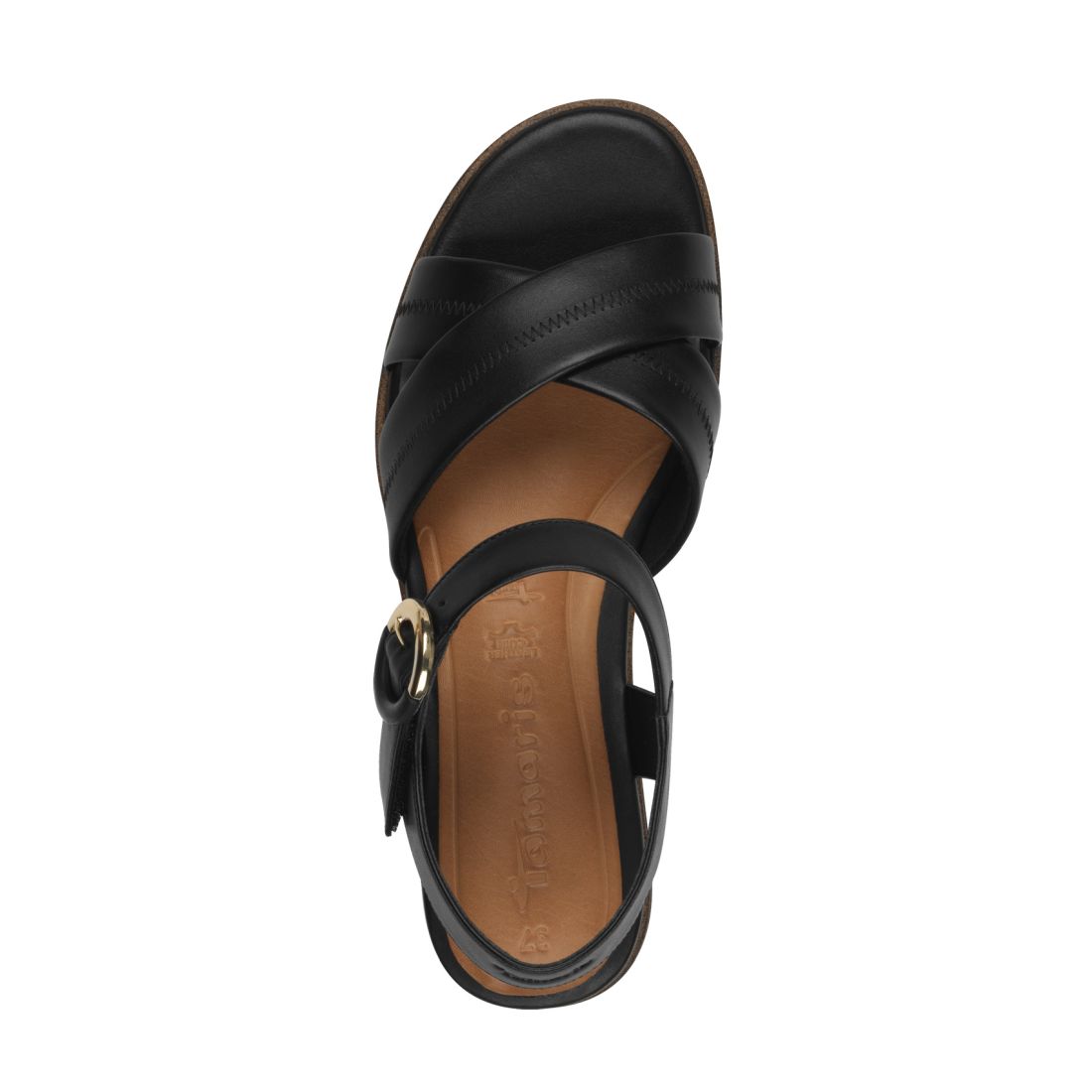 detail Dámské kožené sandály Tamaris 28202-42 003 černá