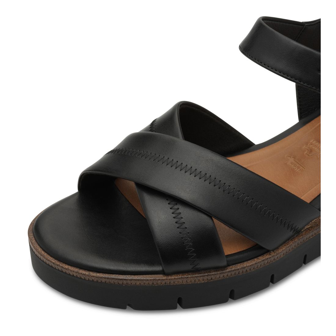 detail Dámské kožené sandály Tamaris 28202-42 003 černá