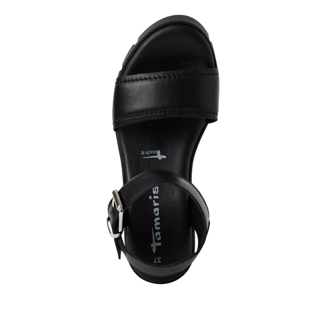 detail Dámské kožené sandály Tamaris 28712-42 003 černá