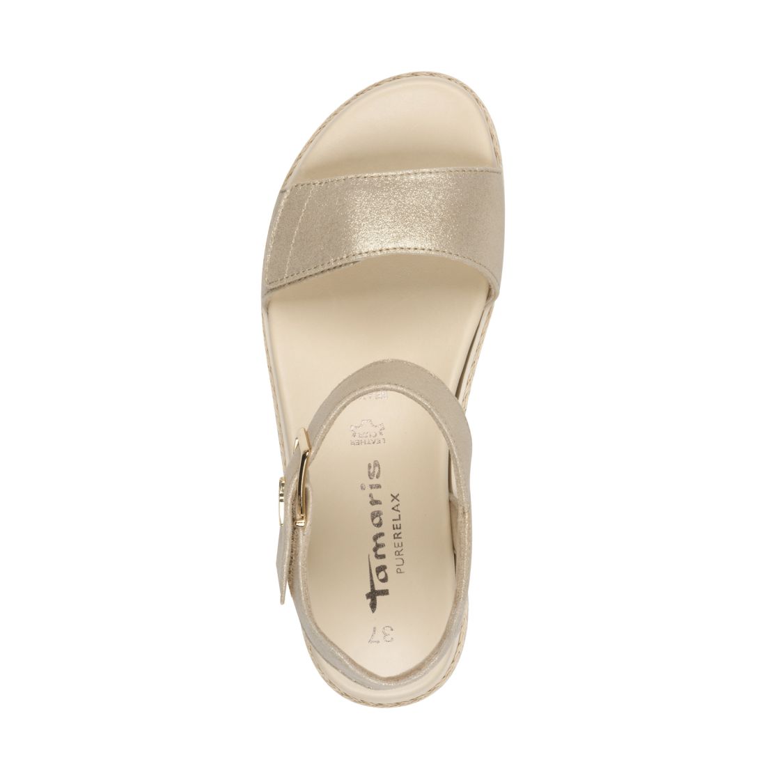 detail Dámské kožené sandály Tamaris 28260-42 179 zlatá