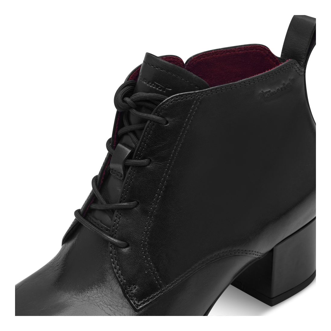 detail Dámská kožená kotníková obuv Tamaris 25131-43 001 černá