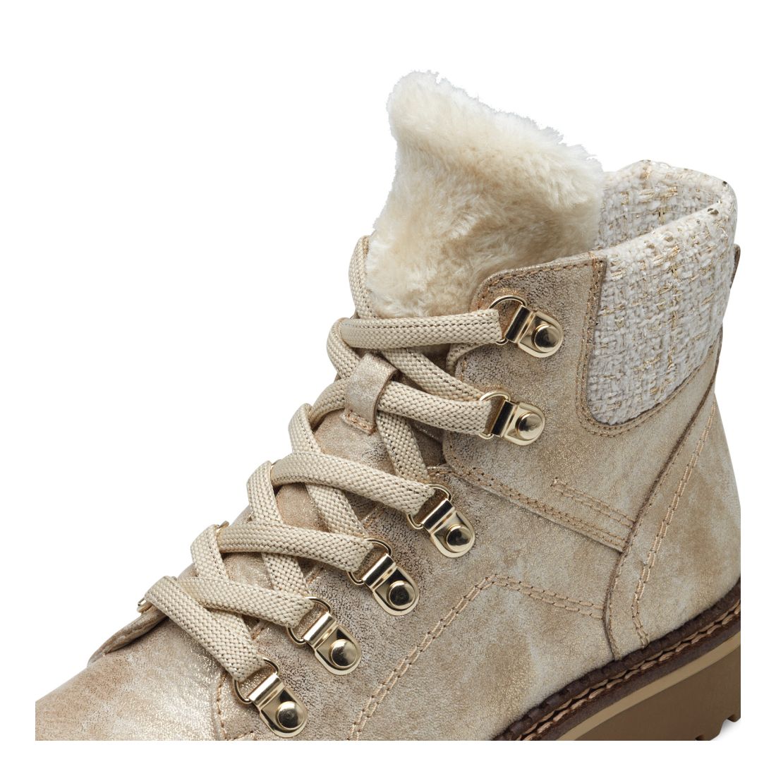 detail Dámská kotníková obuv Tamaris 26263-43 933 světle zlatá