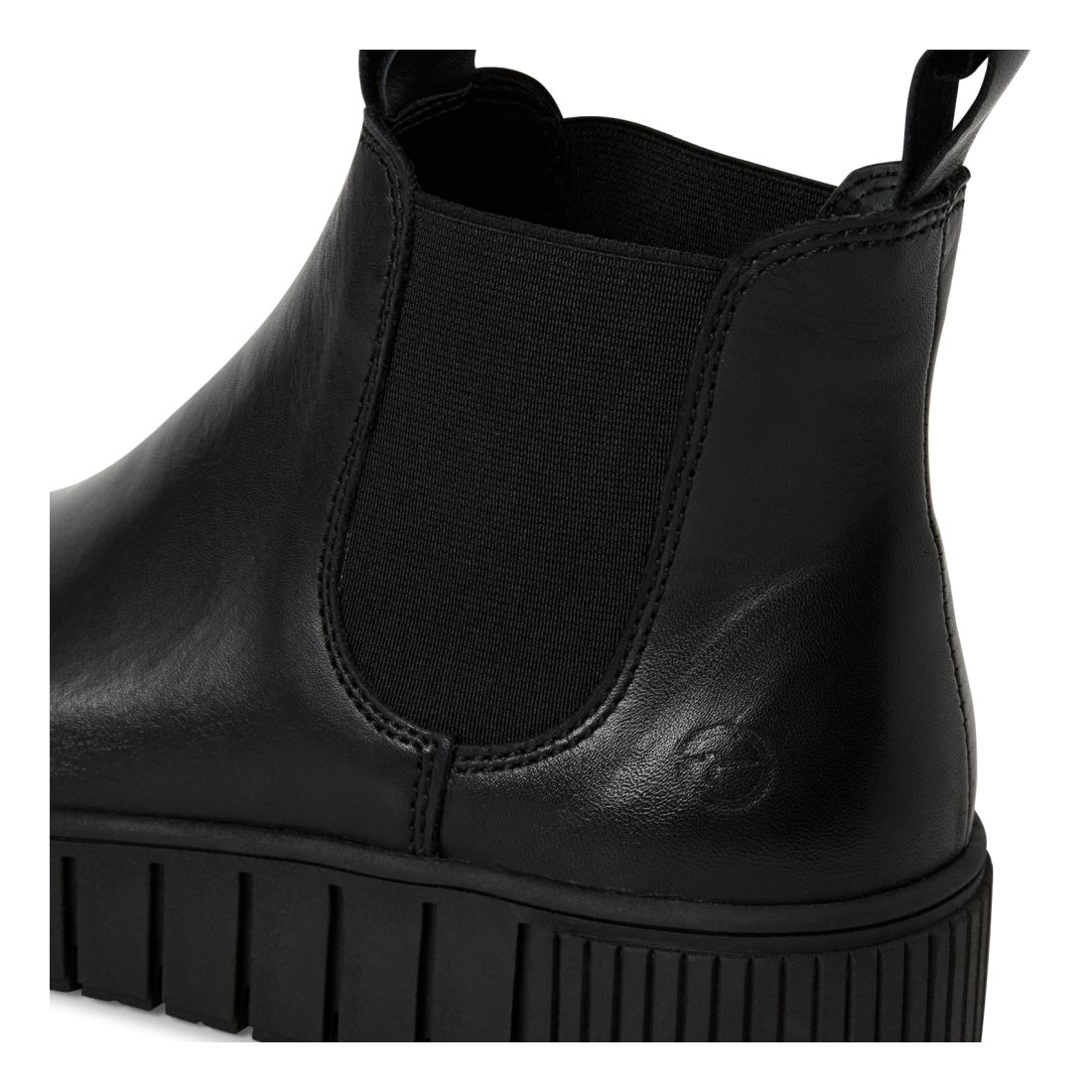 detail Dámská kožená kotníková obuv Tamaris 25403-43 003 černá