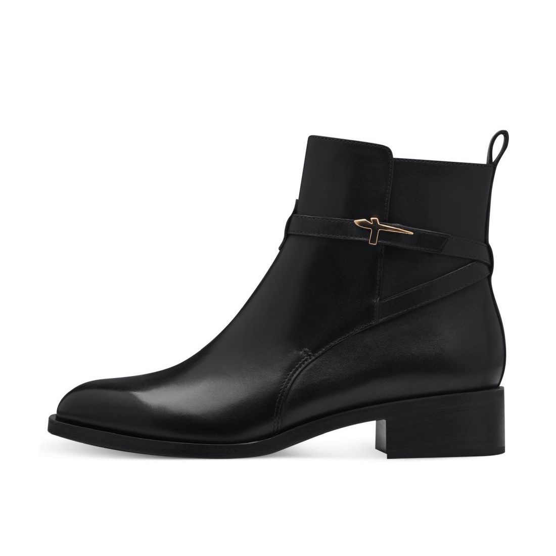 detail Dámská kožená kotníková obuv Tamaris 25321-43 001 černá