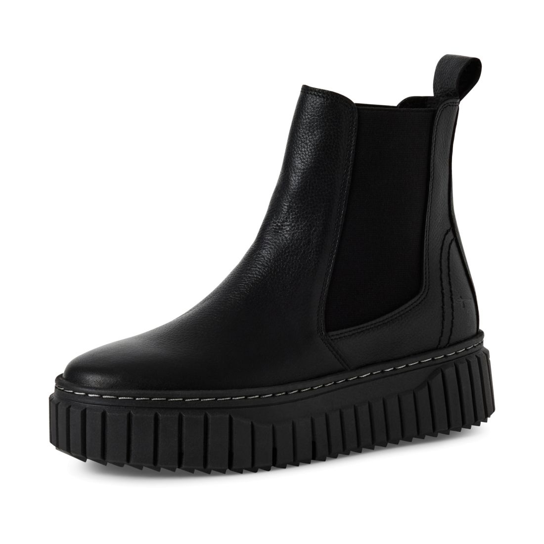 detail Dámská kožená kotníková obuv Tamaris 25445-45 003 černá