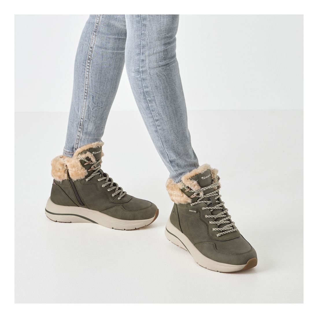 detail Dámská kotníková obuv Tamaris 26278-45 722 zelená