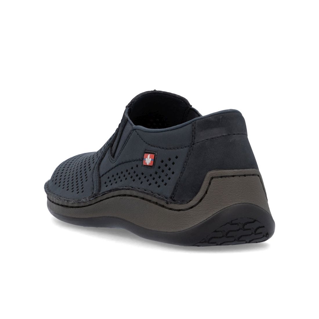 detail Pánské kožené mokasíny Rieker 05297-14 modrá