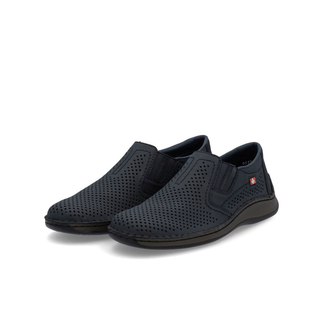 detail Pánské kožené mokasíny Rieker 05297-14 modrá