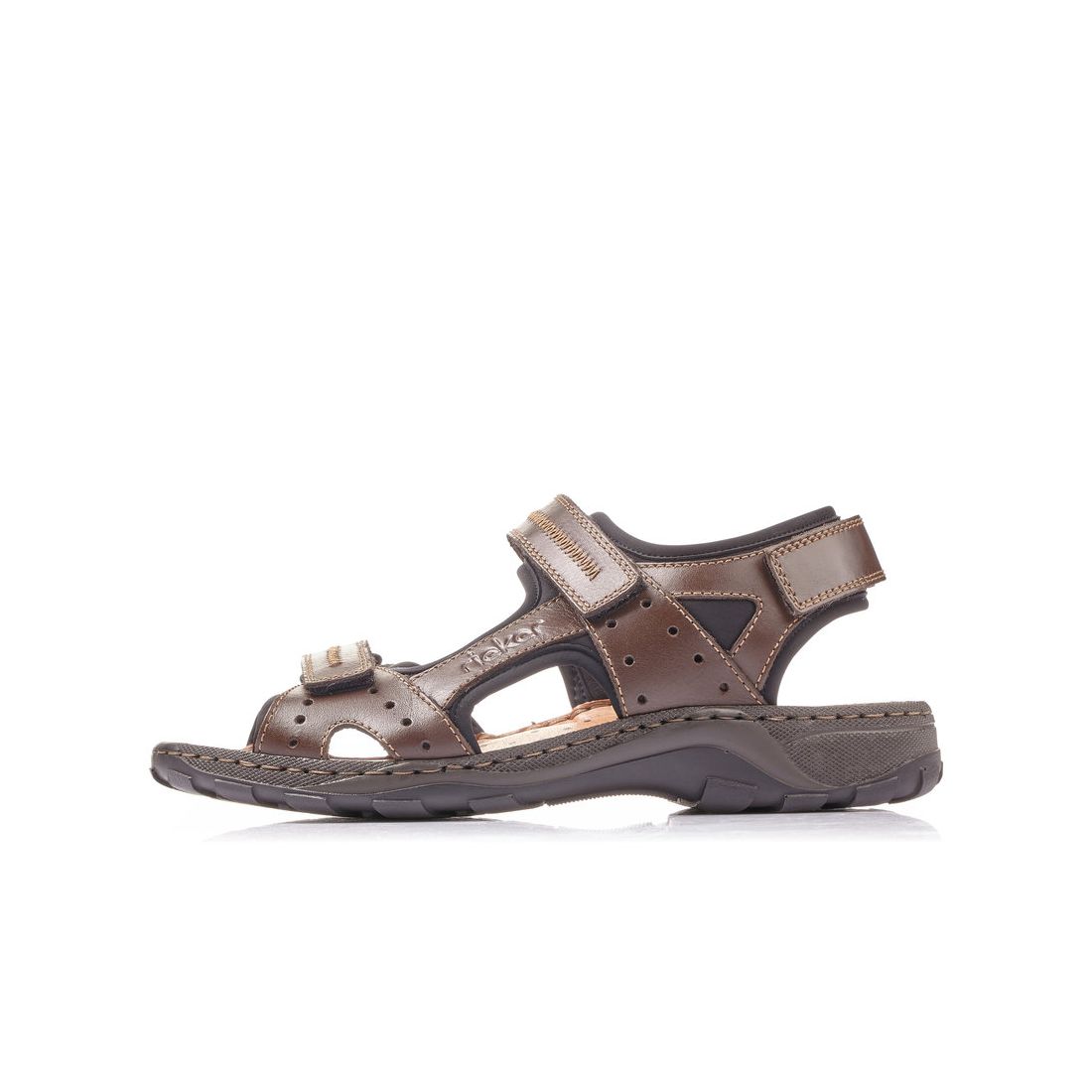 detail Pánské kožené sandály Rieker 26061-25 hnědá