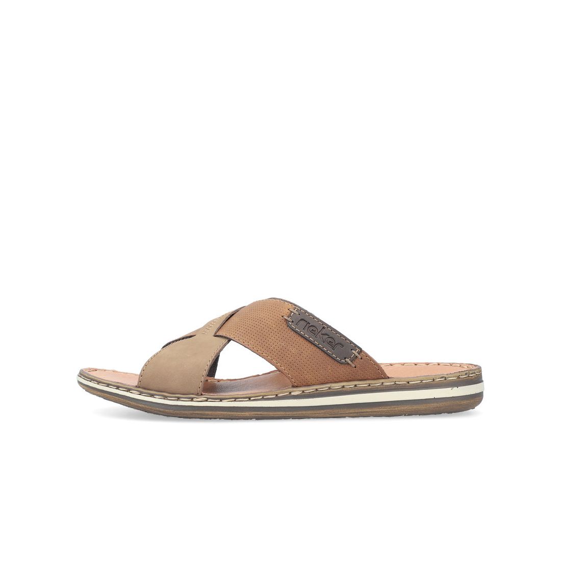 detail Pánské pantofle Rieker 21088-25 hnědá