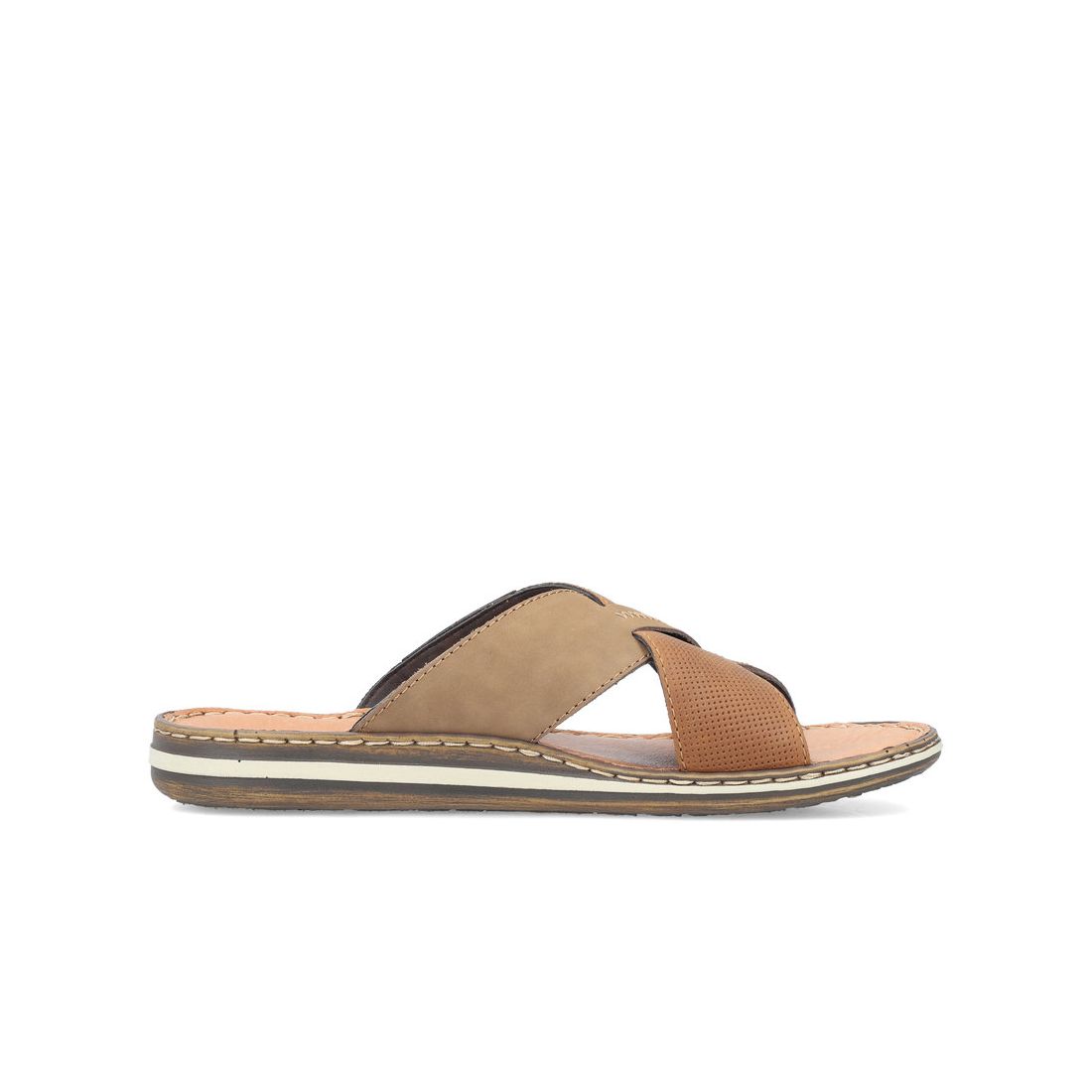 detail Pánské pantofle Rieker 21088-25 hnědá