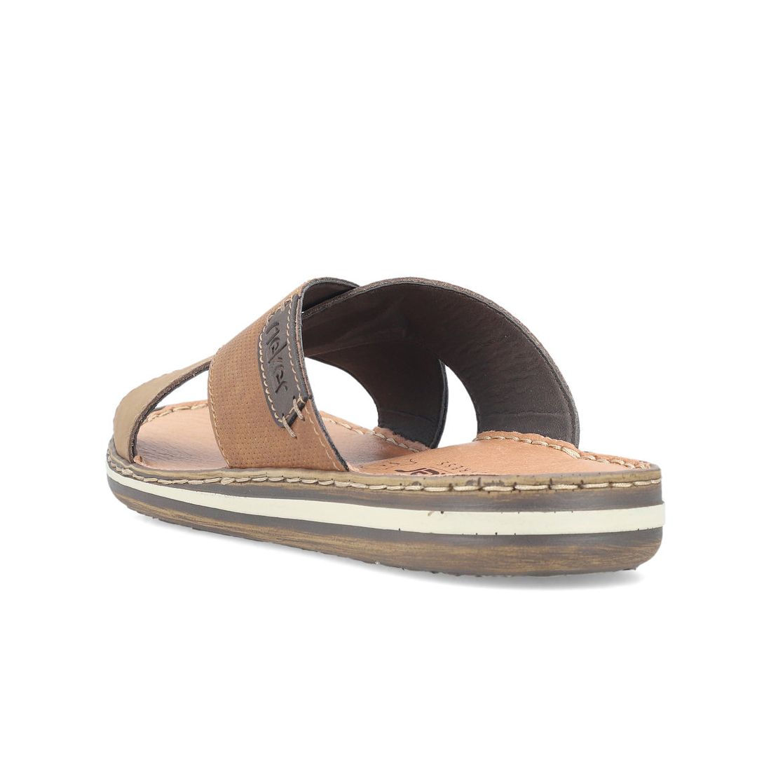 detail Pánské pantofle Rieker 21088-25 hnědá