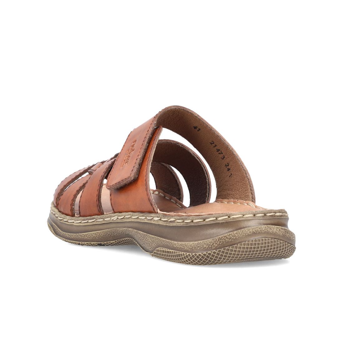 detail Pánské kožené nazouváky Rieker 21473-24 hnědá