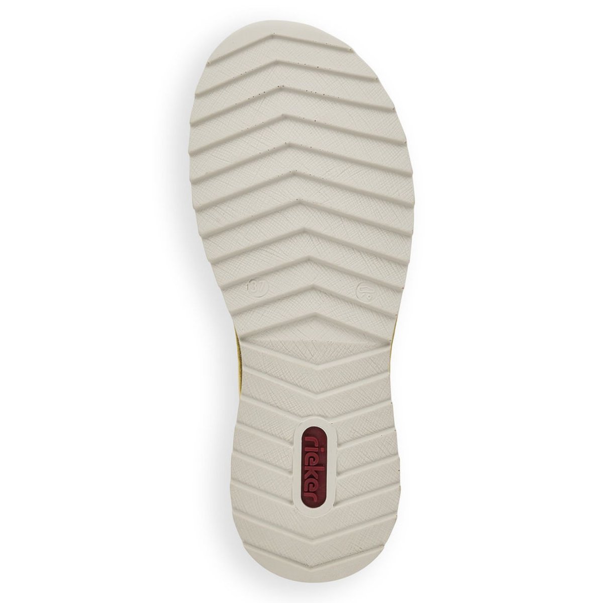 detail Dámské kožené mokasíny Rieker 51593-68 žlutá