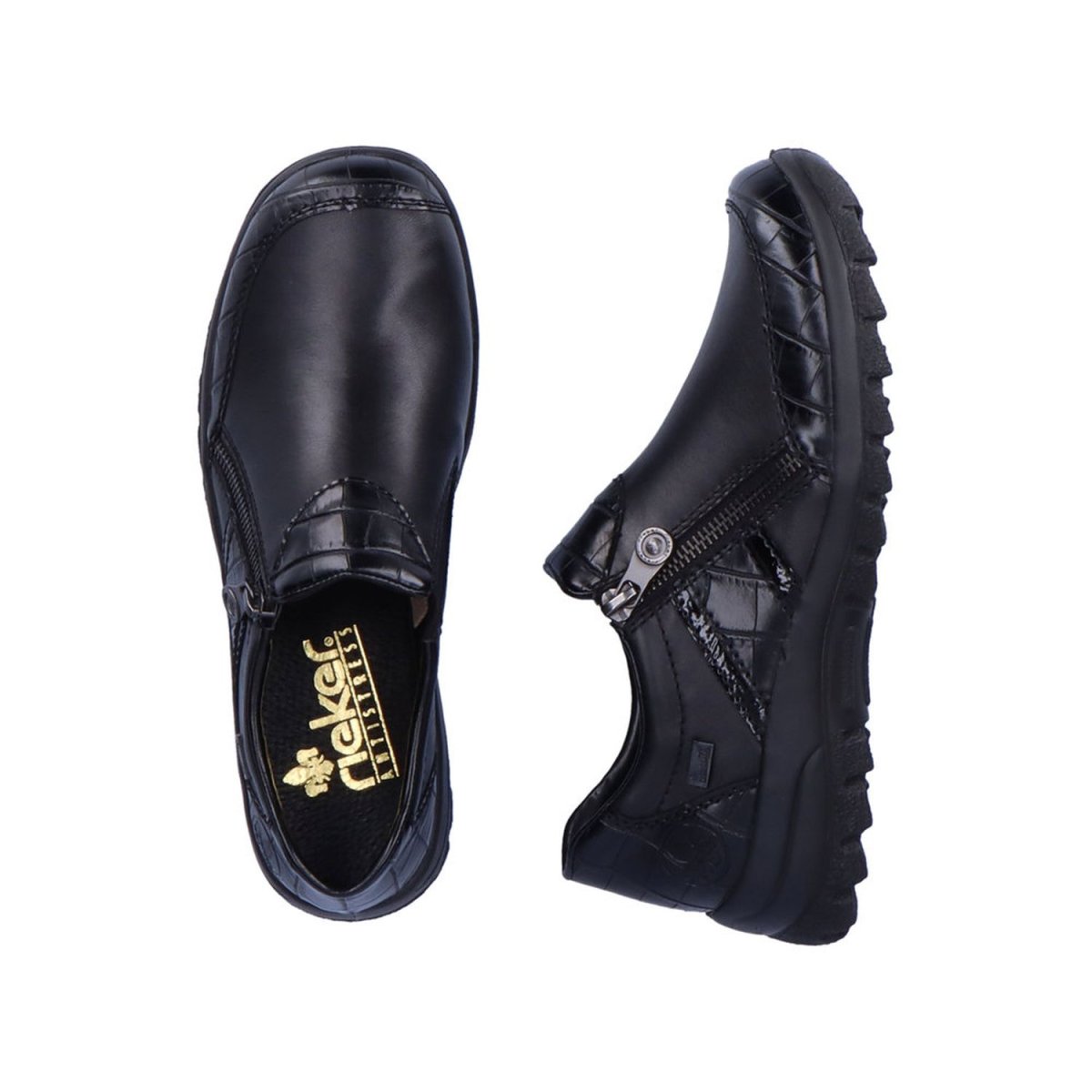 detail Dámské polobotky Rieker L7166-00 černá