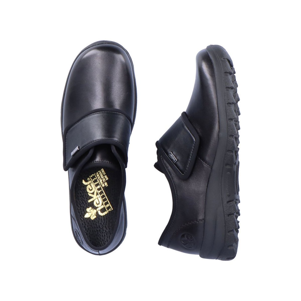 detail Dámské kožené polobotky Rieker L7177-00 černá