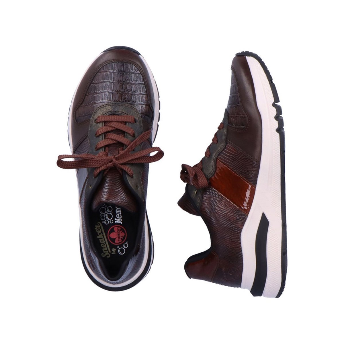 detail Dámské tenisky Rieker M6602-25 hnědá