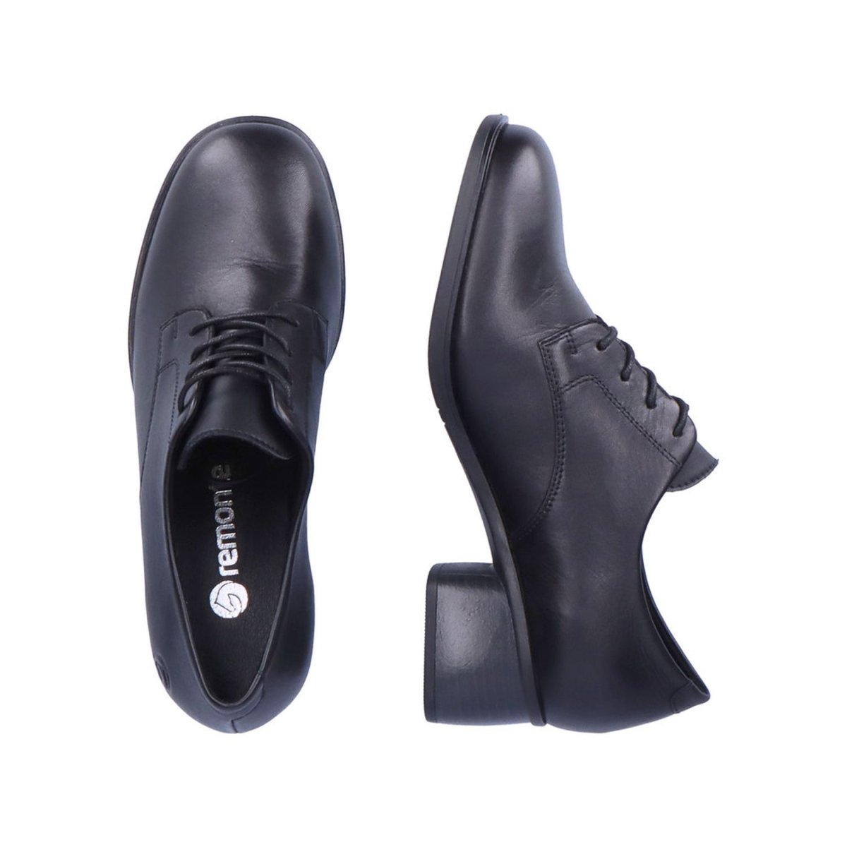 detail Dámská kožená obuv Remonte R8801-01 černá