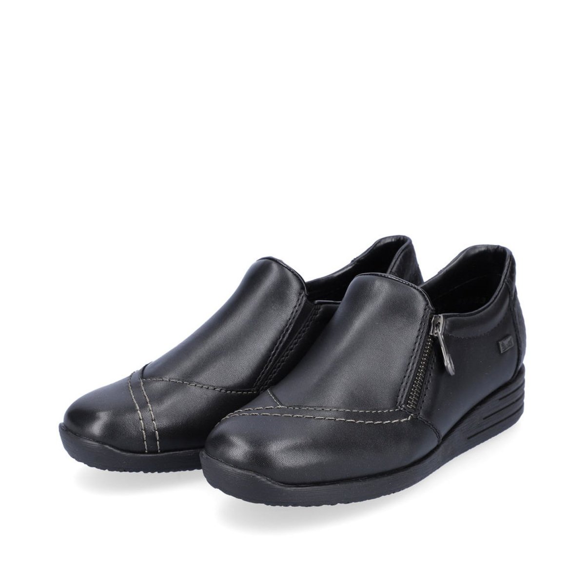 detail Dámské kožené polobotky Rieker 58453-00 černá