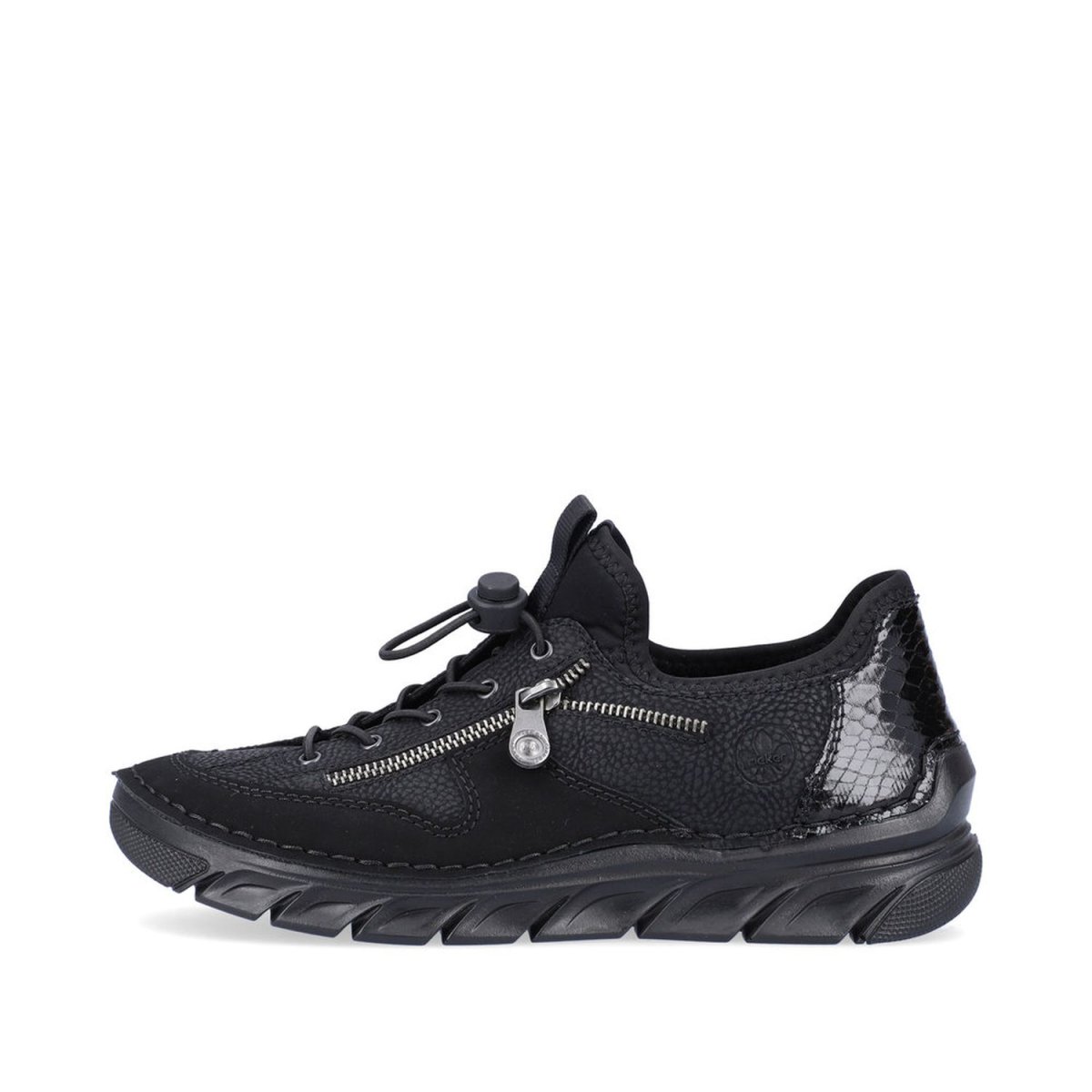 detail Dámské polobotky Rieker 55062-00 černá