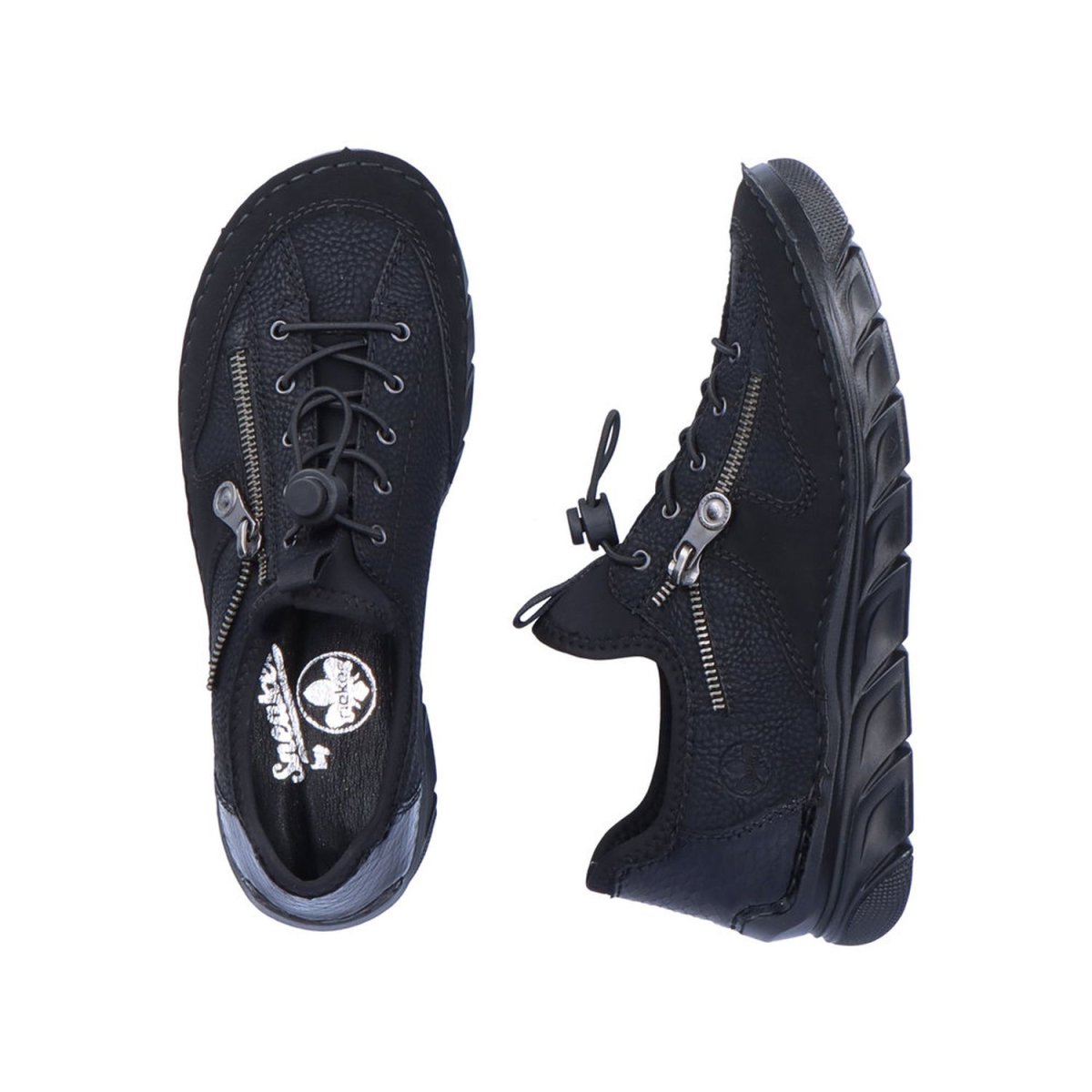 detail Dámské polobotky Rieker 55062-00 černá