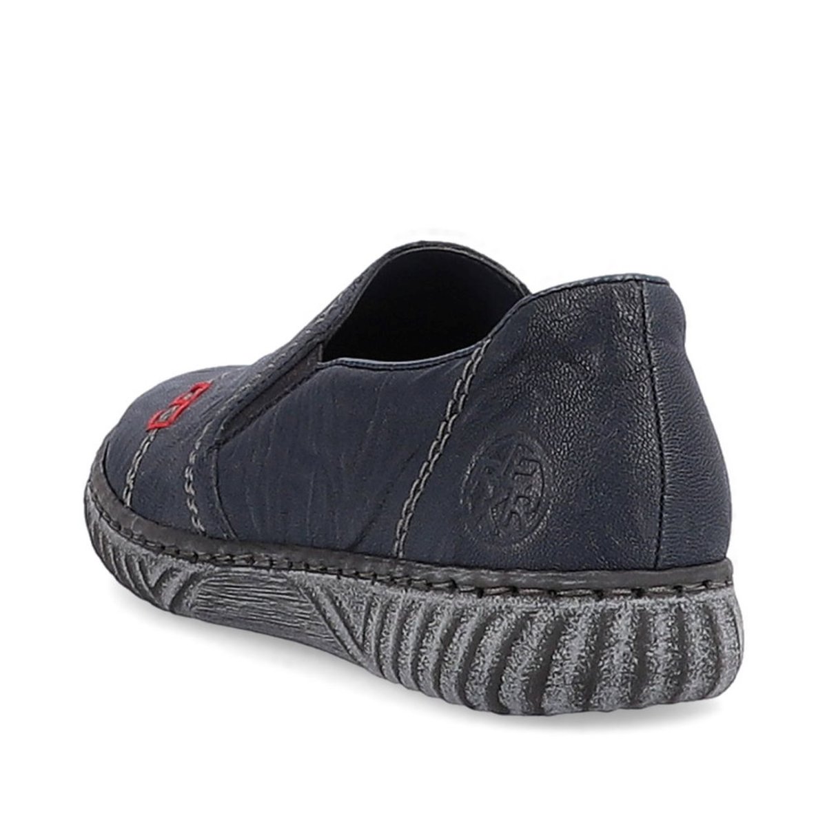 detail Dámské kožené polobotky Rieker N0958-14 modrá