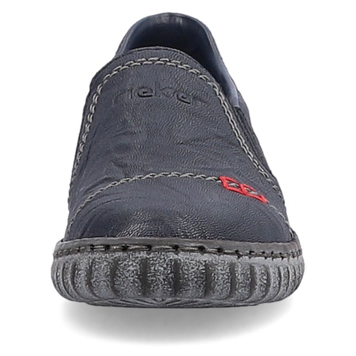 detail Dámské kožené polobotky Rieker N0958-14 modrá