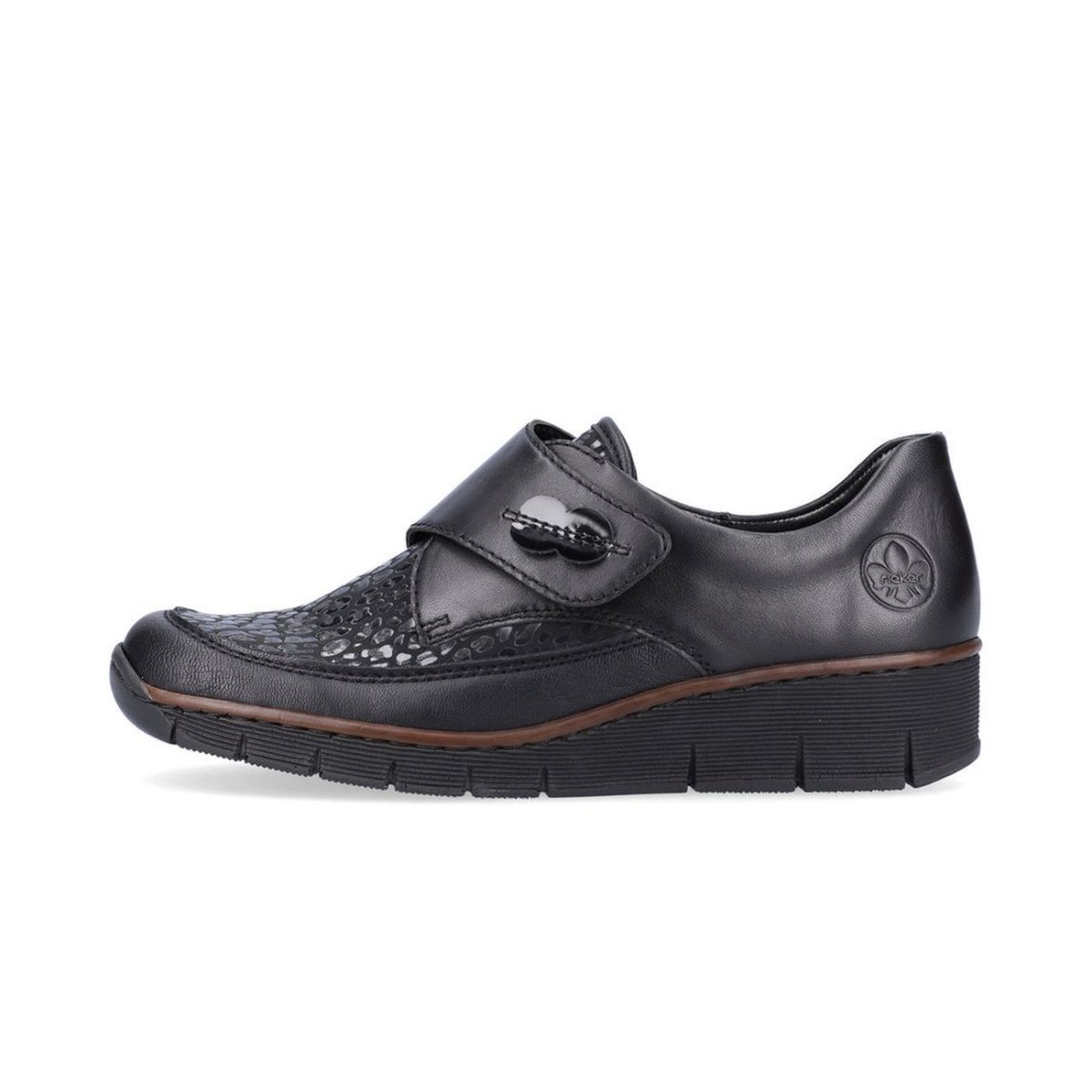 detail Dámské polobotky Rieker 537C0-00 černá