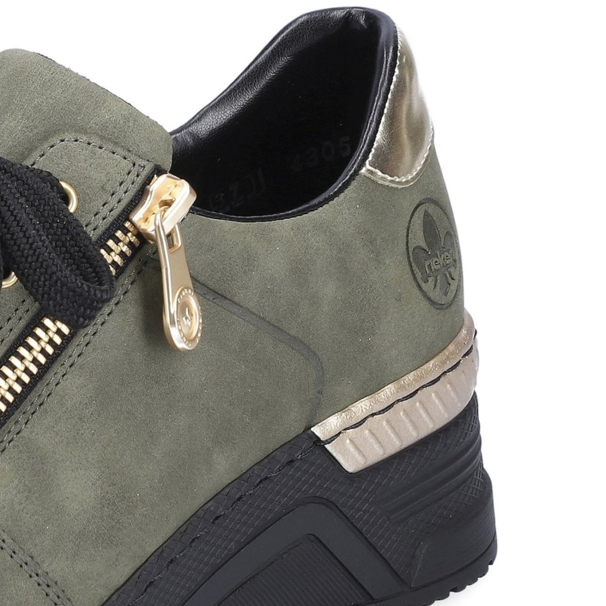 detail Dámské tenisky Rieker N4305-54 zelená