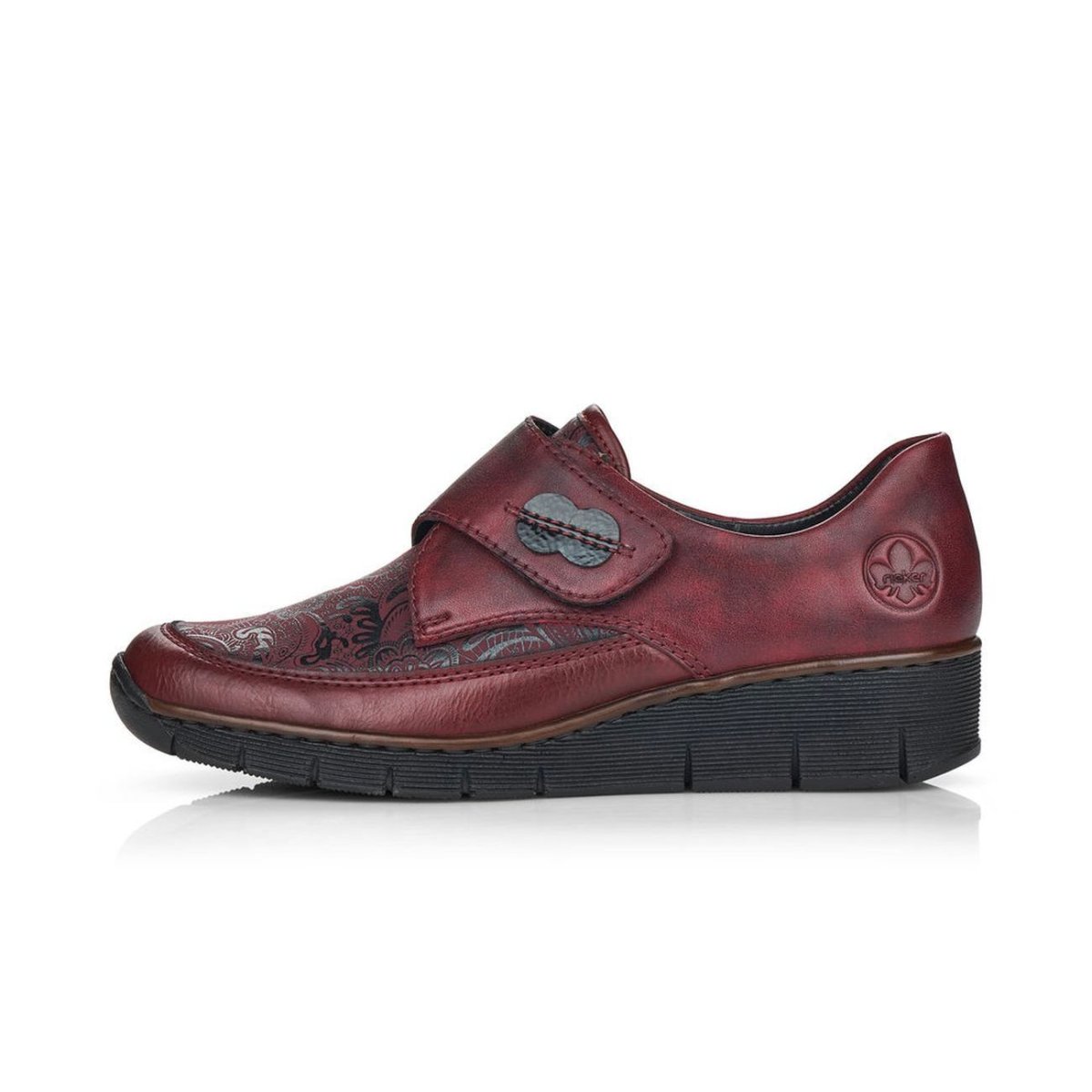 detail Dámské polobotky Rieker 537C0-35 vínová