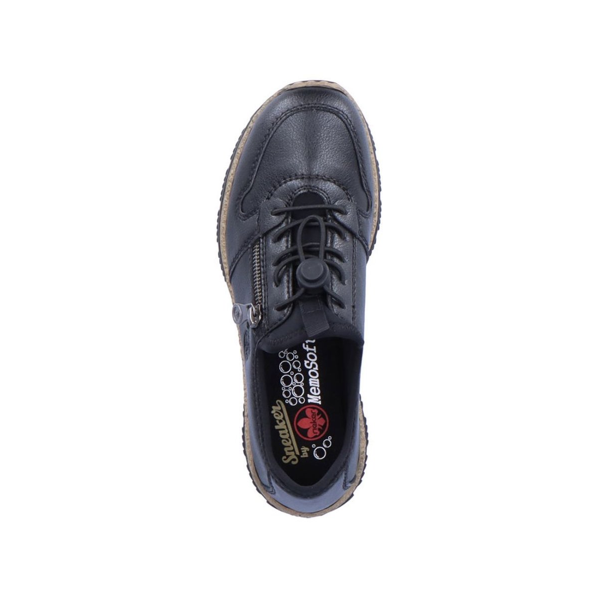 detail Dámské kožené polobotky Rieker N32G0-00 černá