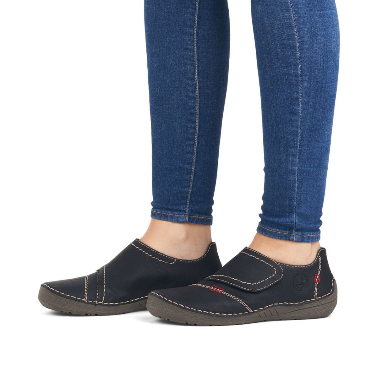 detail Dámské polobotky Rieker 52577-00 černá