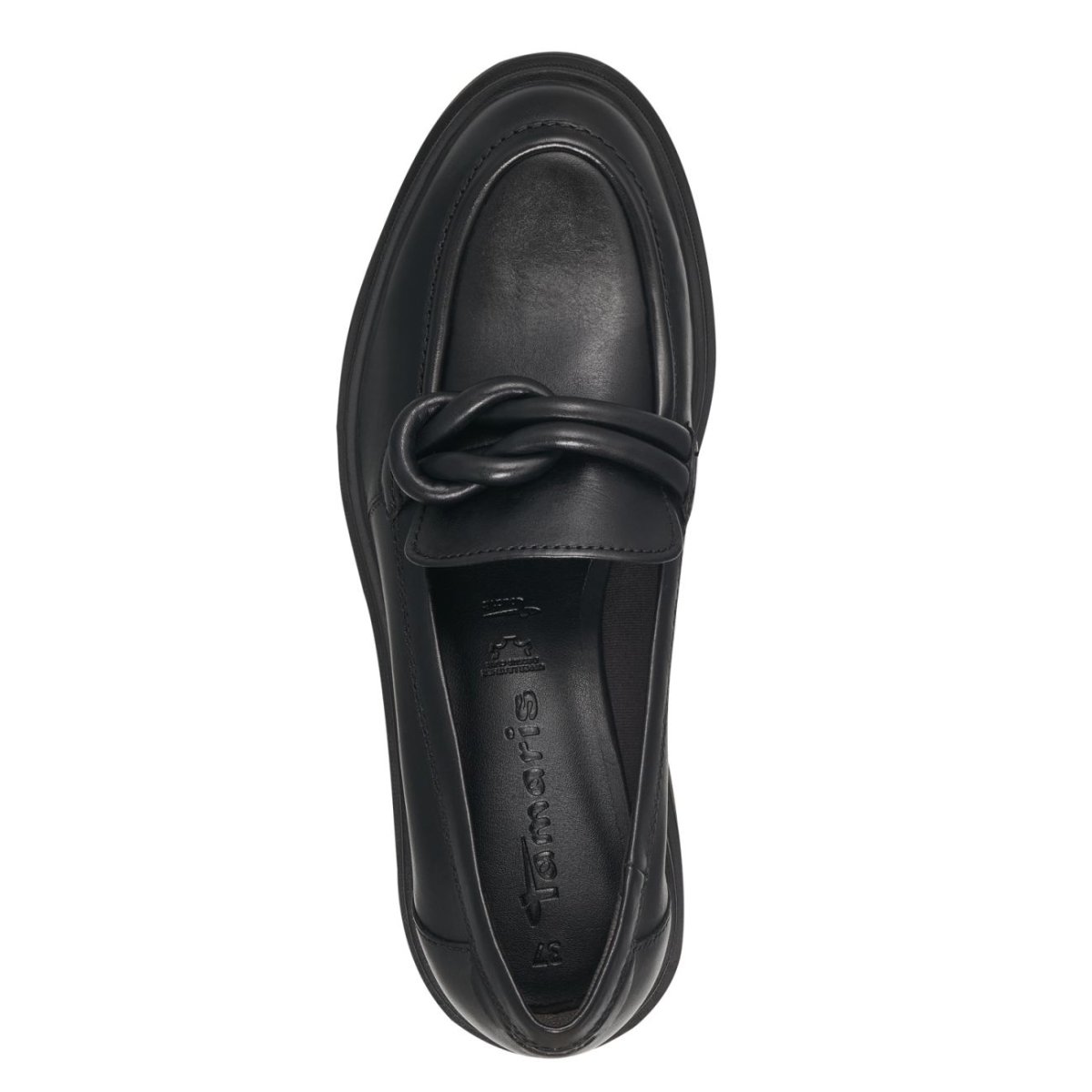 detail Dámské kožené mokasíny Tamaris 24310-41 003 černá